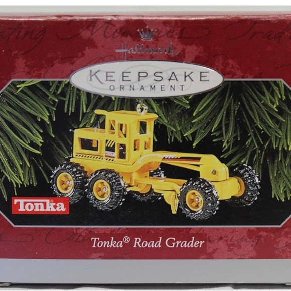 Vintage Hallmark Keepsake Tonka Road Grader 1998 Christmas Ornament. - Picture 1 of 6